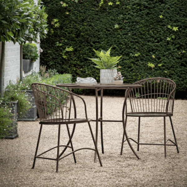 balito 2 seater bistro set black