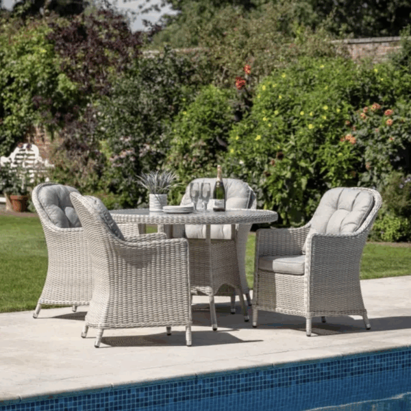 randol 4 seater round dining set