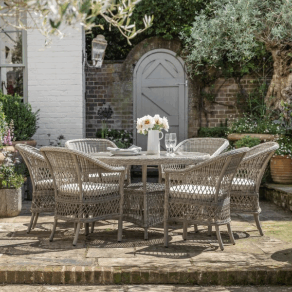 cotswold 6 seater oval dining set stone (copy)