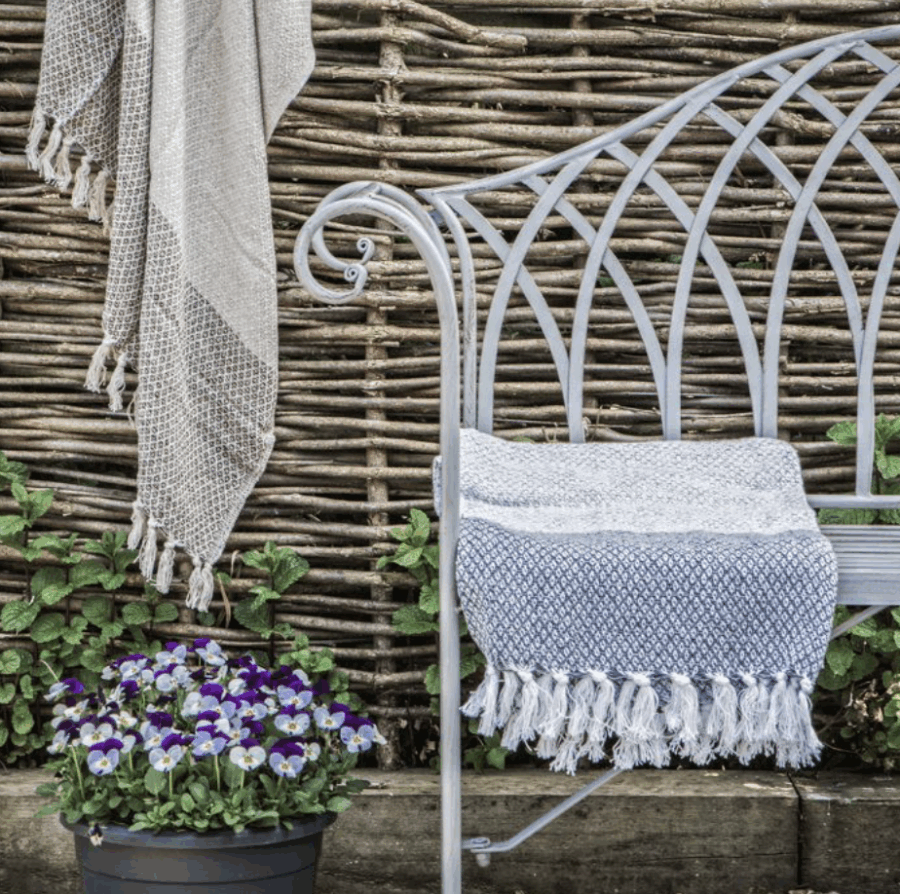 ova outdoor bench distressed grey