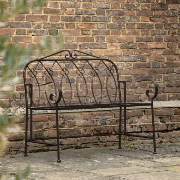 lusinda outdoor bench black