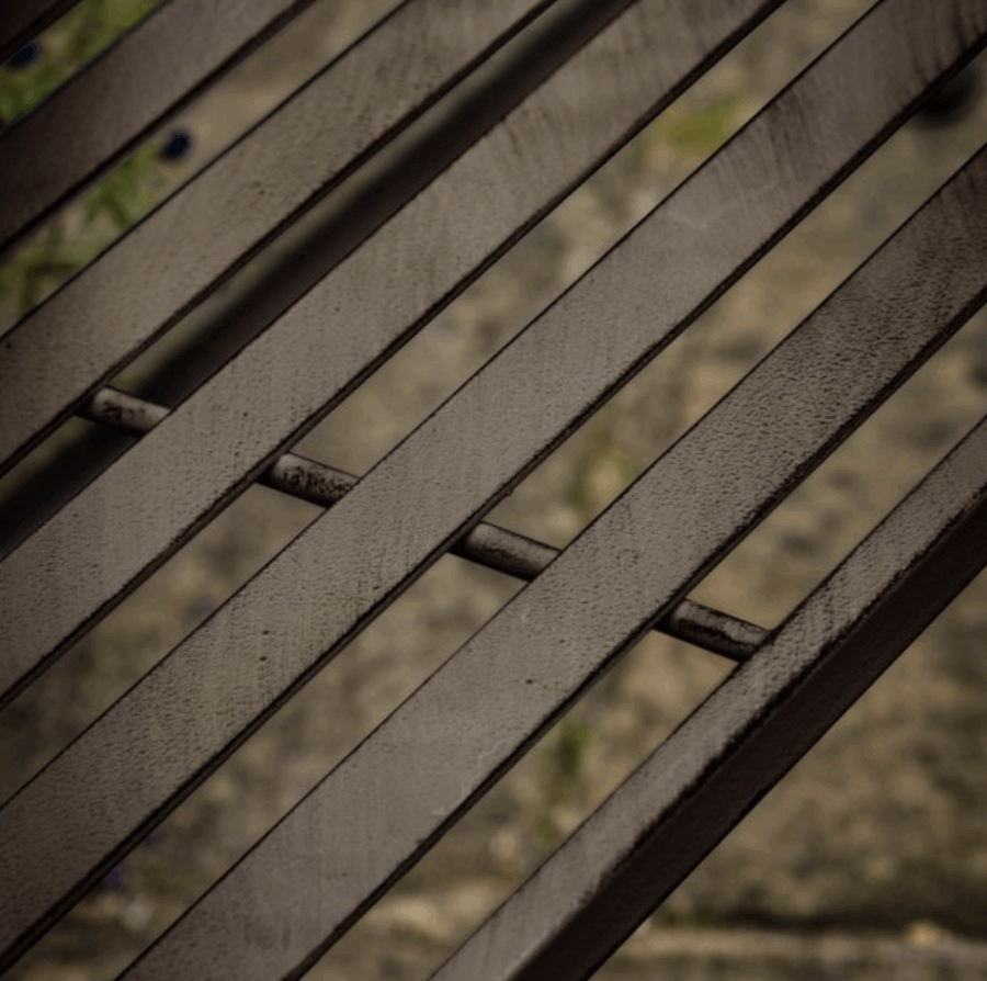 lusinda outdoor bench black