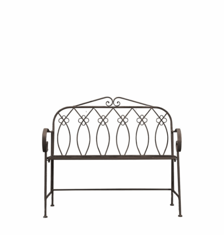 lusinda outdoor bench black
