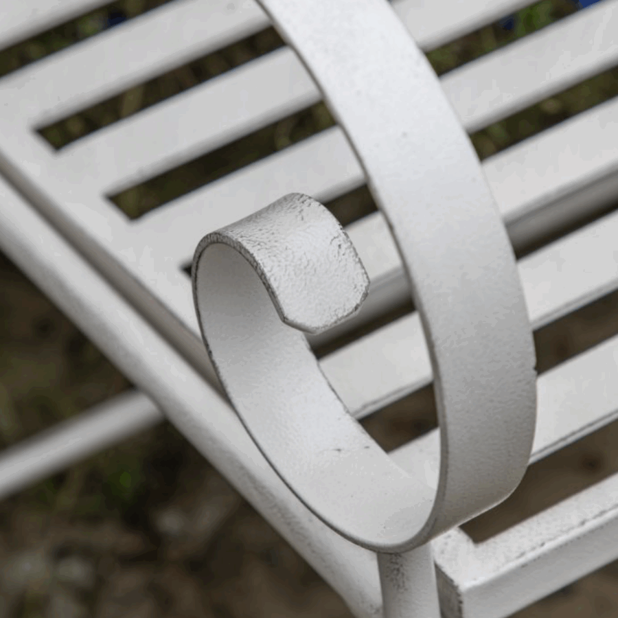 lusinda outdoor bench vanilla