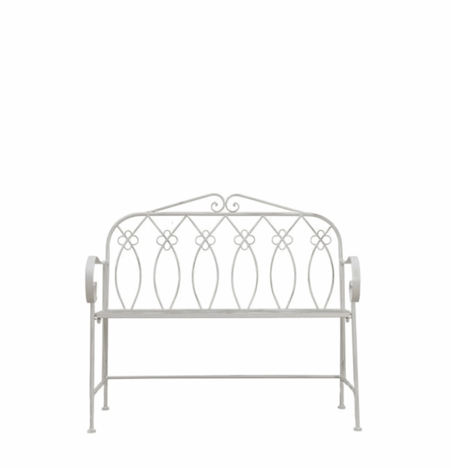 lusinda outdoor bench vanilla