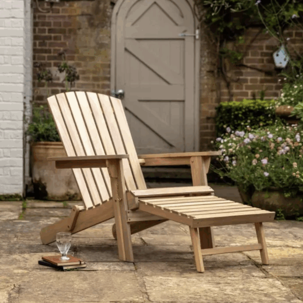 aspen lounge chair with footstool