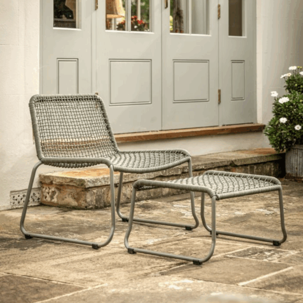 wieve lounge chair with footstool black (copy)