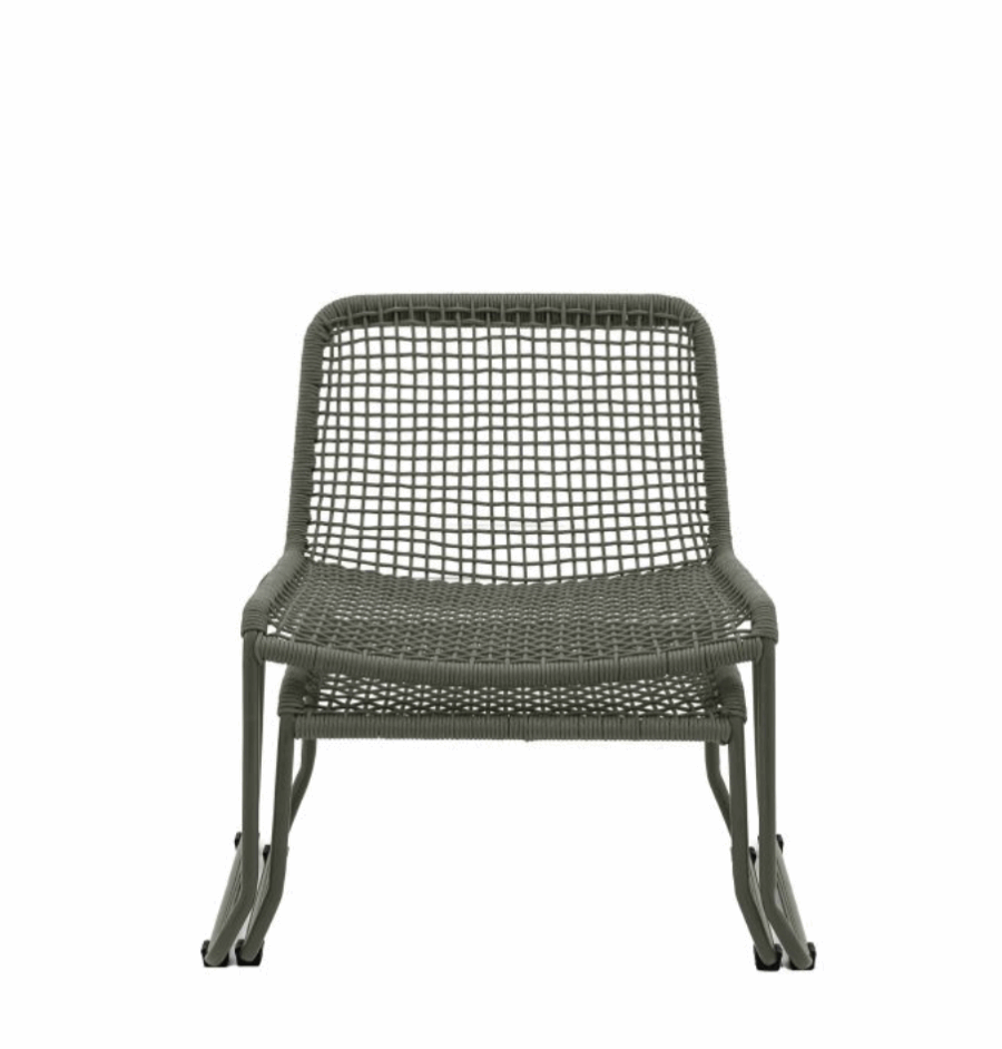 wieve lounge chair with footstool forest