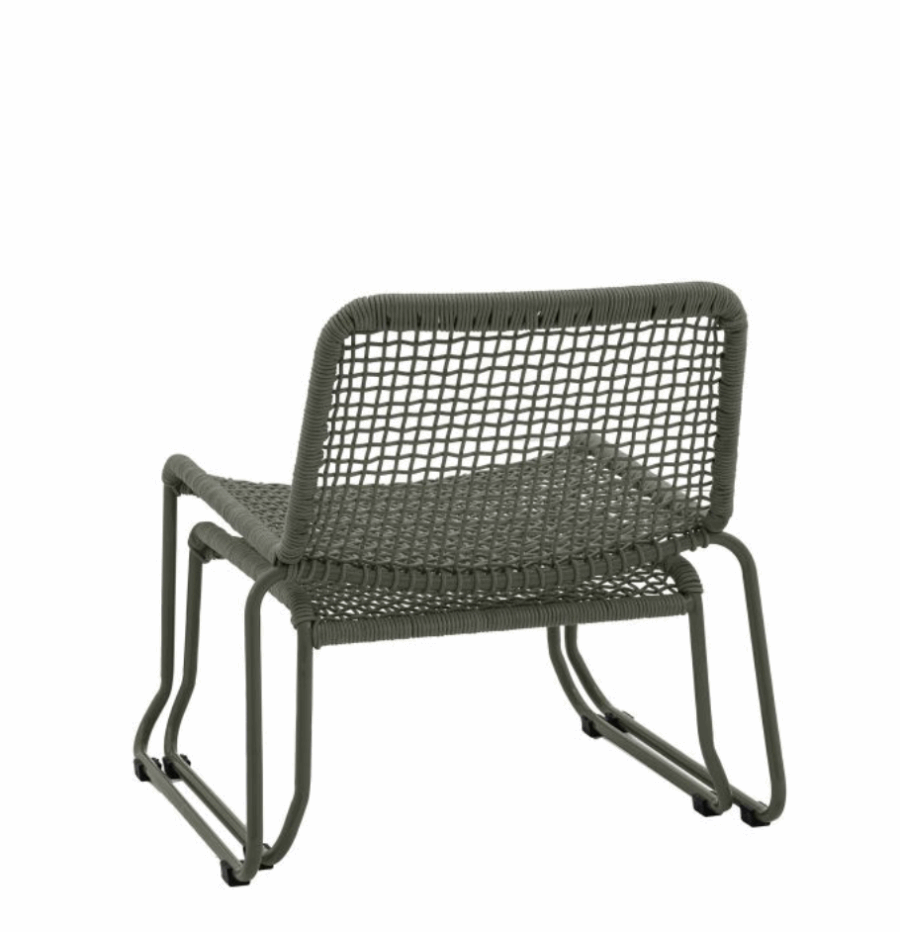 wieve lounge chair with footstool forest