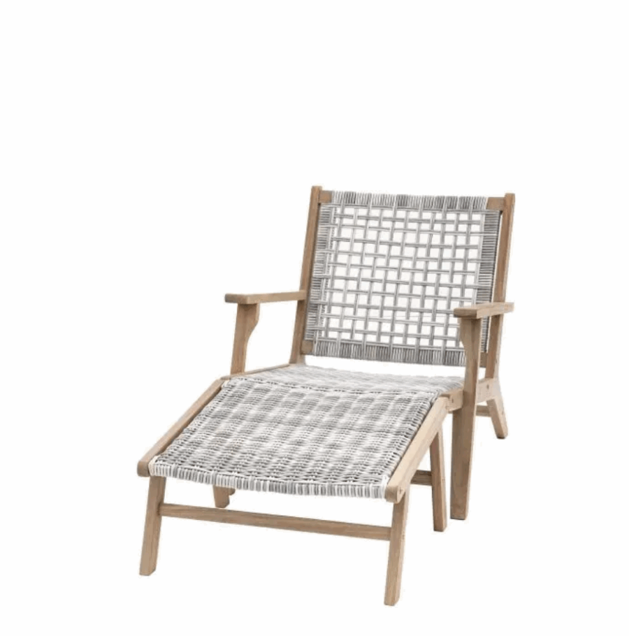 talotte lounge chair with footstool