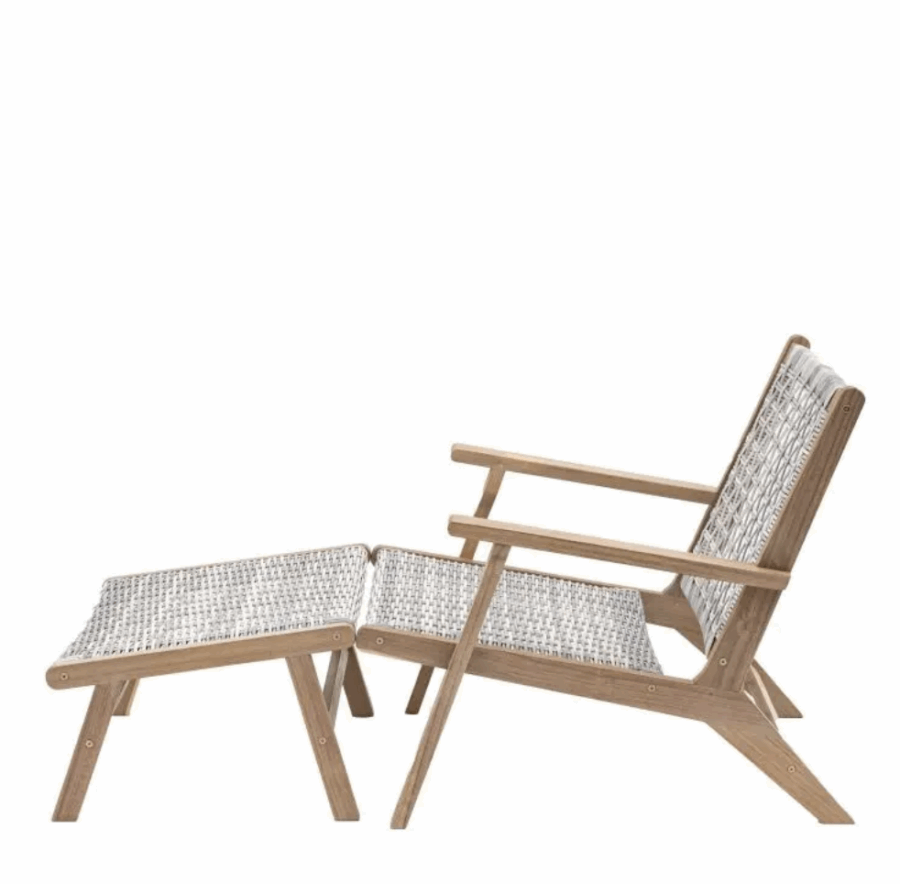 talotte lounge chair with footstool