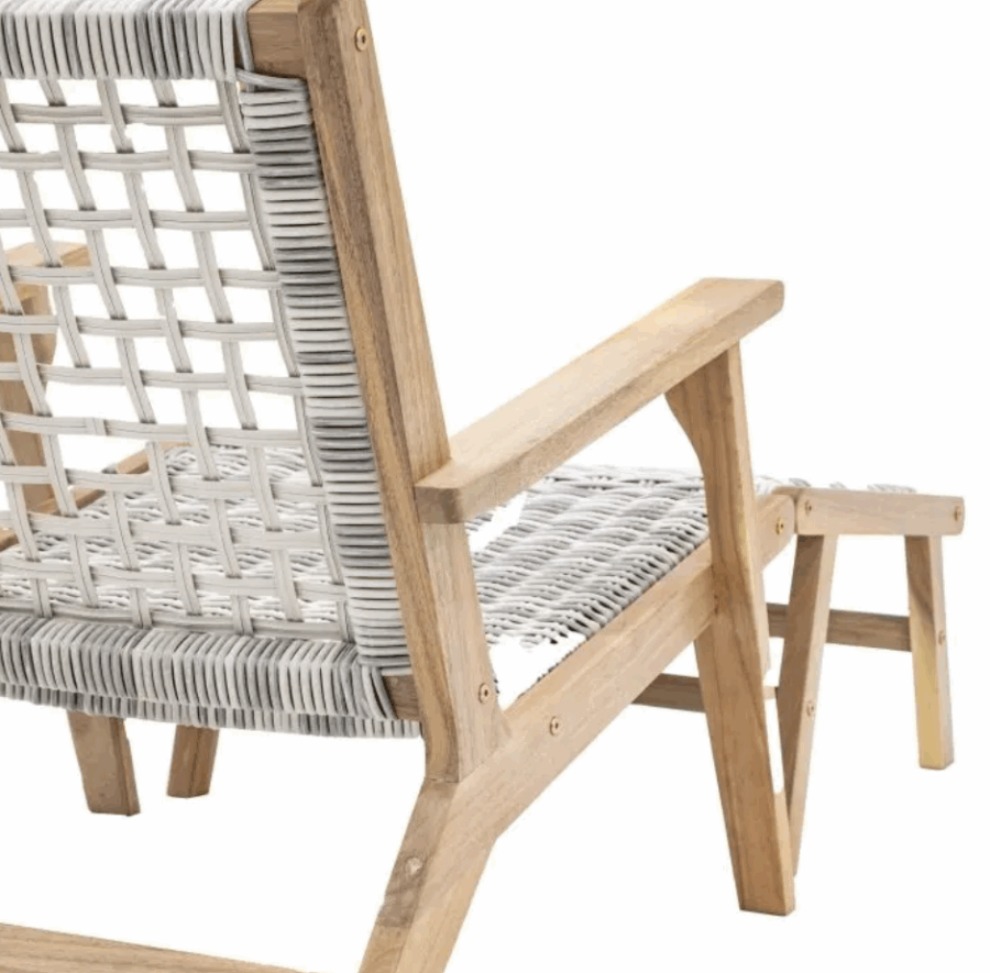talotte lounge chair with footstool