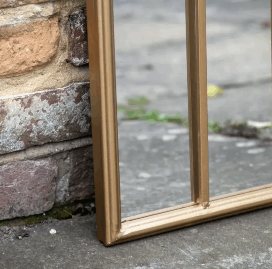 matio outdoor mirror gold
