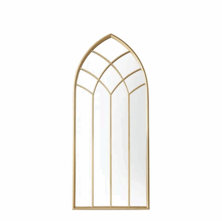 matio outdoor mirror gold