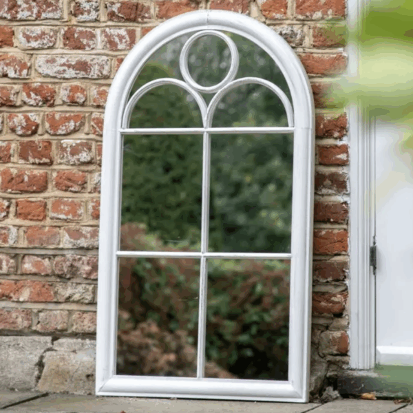 dariut outdoor mirror white