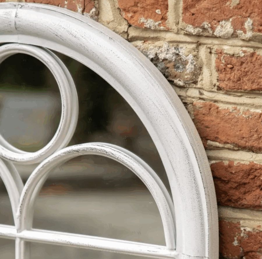 dariut outdoor mirror white