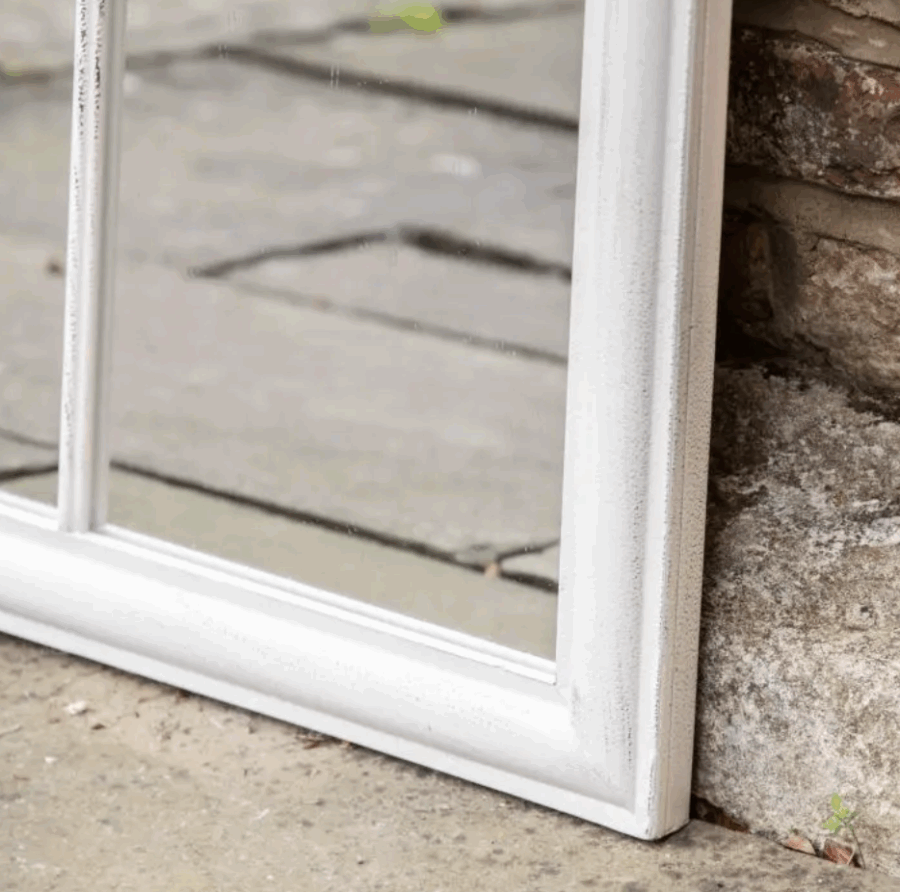 dariut outdoor mirror white