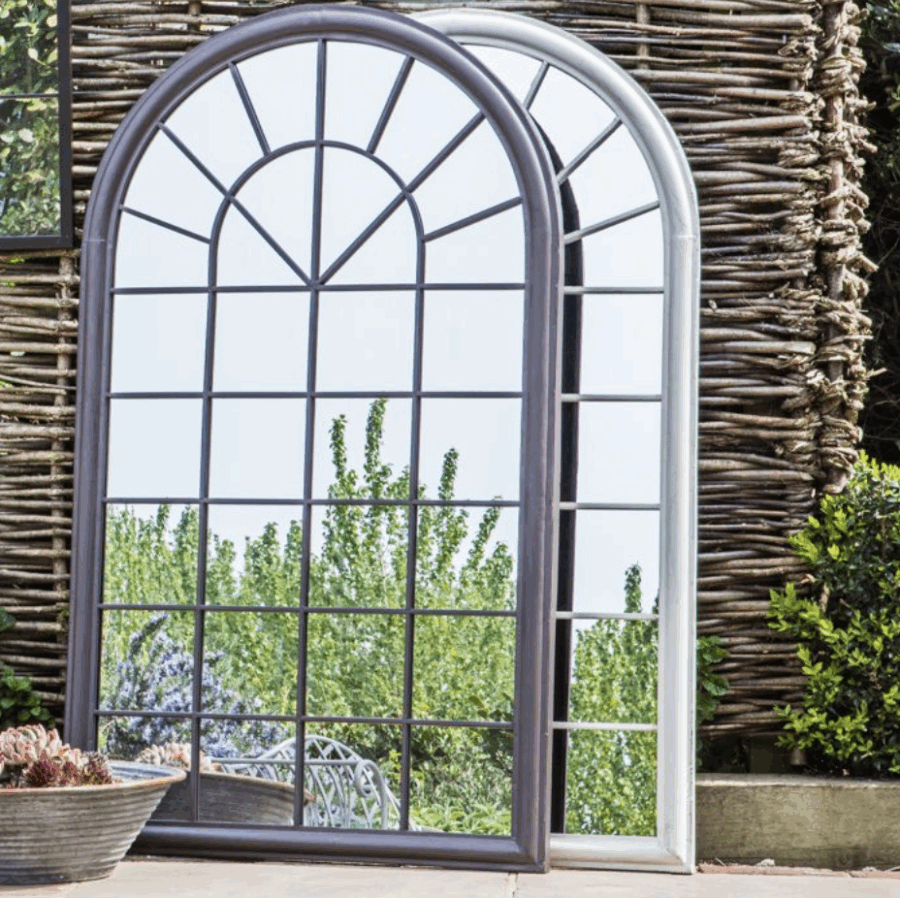 rupe outdoor mirror distressed brown