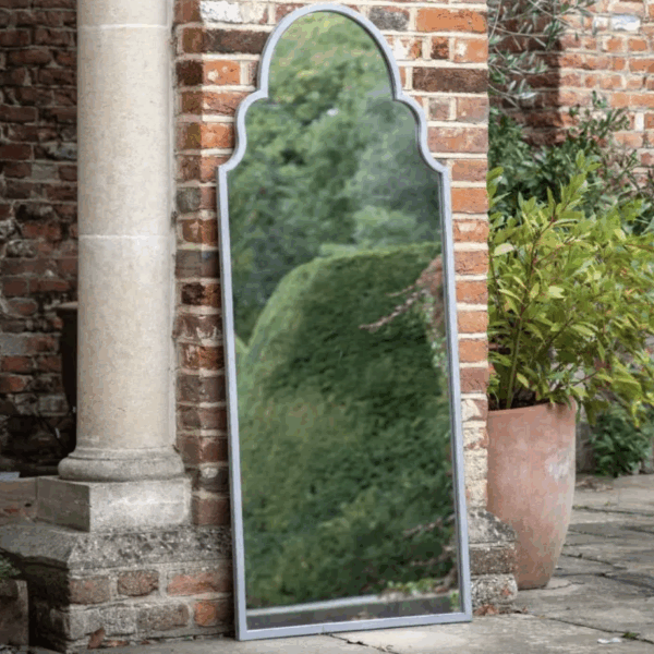 ornate outdoor gatehouse mirror (copy)