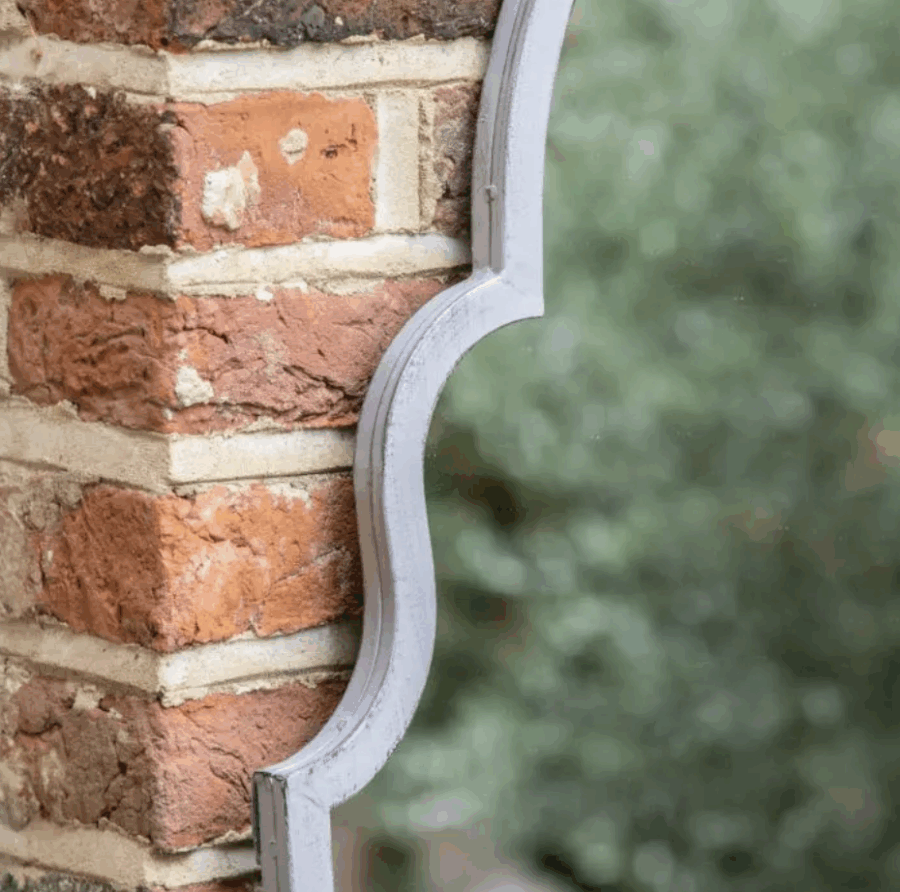 vintage outdoor mirror smoke