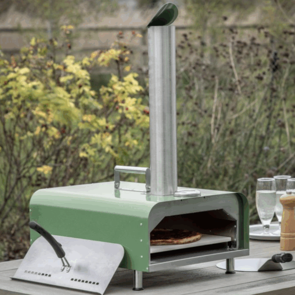 juta pellet pizza oven green