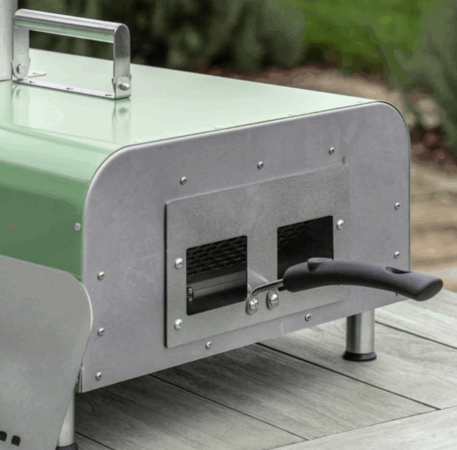 juta pellet pizza oven green