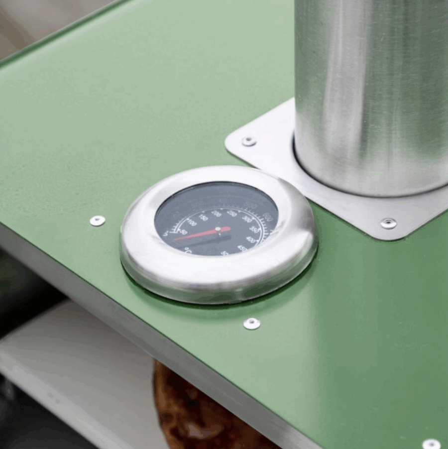 juta pellet pizza oven green