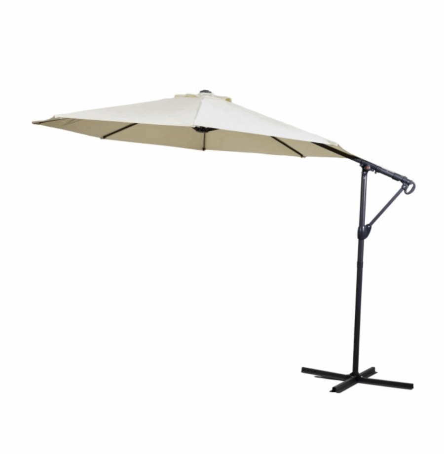 maliza 3m cantilever parasol cream