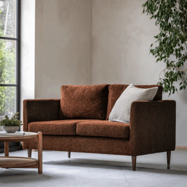 berlo sofa 2 seater rust