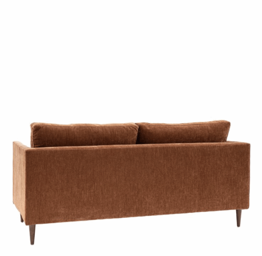 berlo sofa 3 seater rust