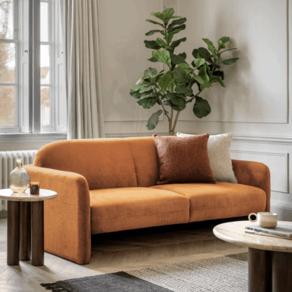 berlo sofa 3 seater rust (copy)