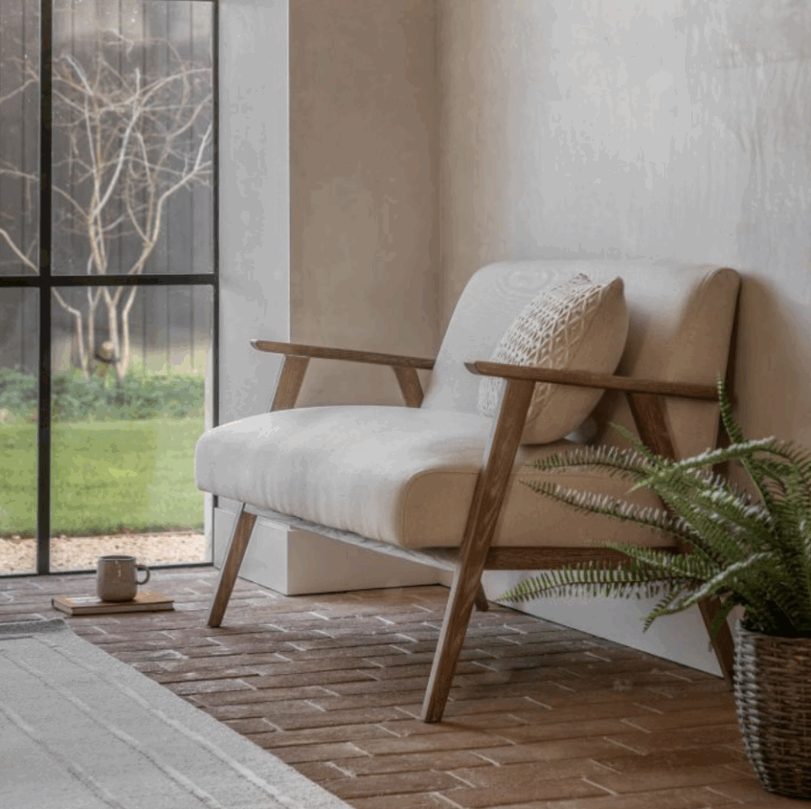 linen 2 seater natural sofa