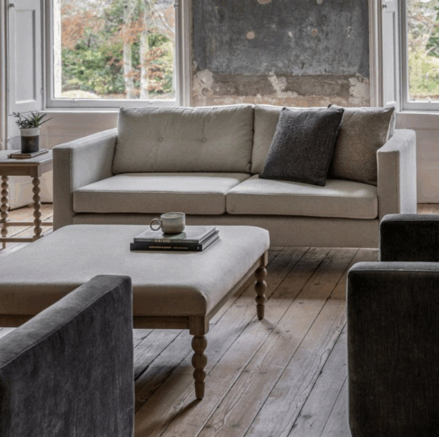 loreno sofa 2 seater charcoal