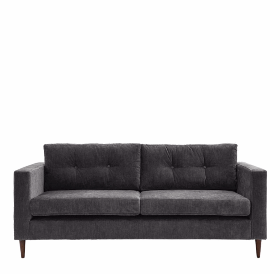 loreno sofa 3 seater charcoal