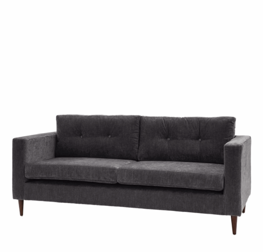 loreno sofa 3 seater charcoal