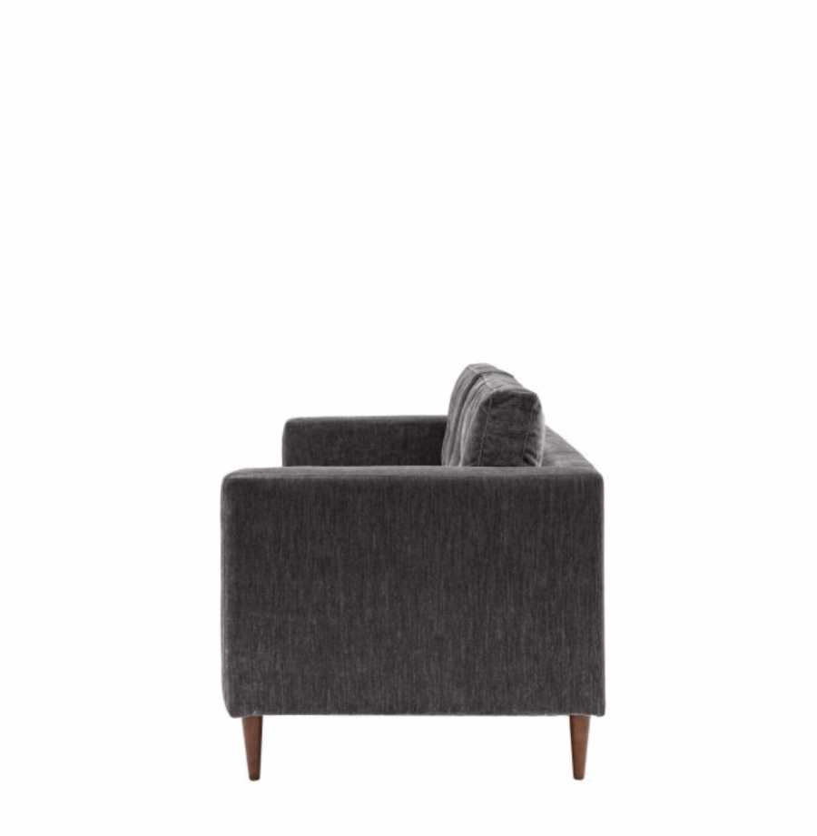 loreno sofa 3 seater charcoal
