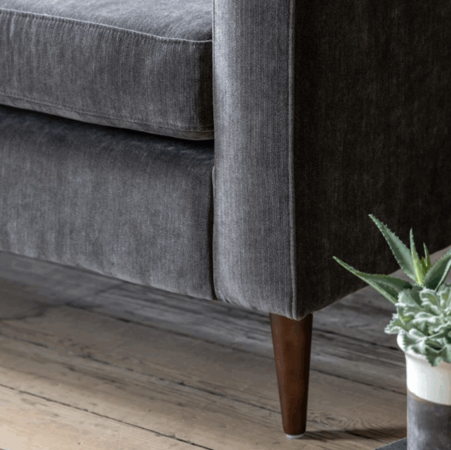 loreno sofa 2 seater charcoal