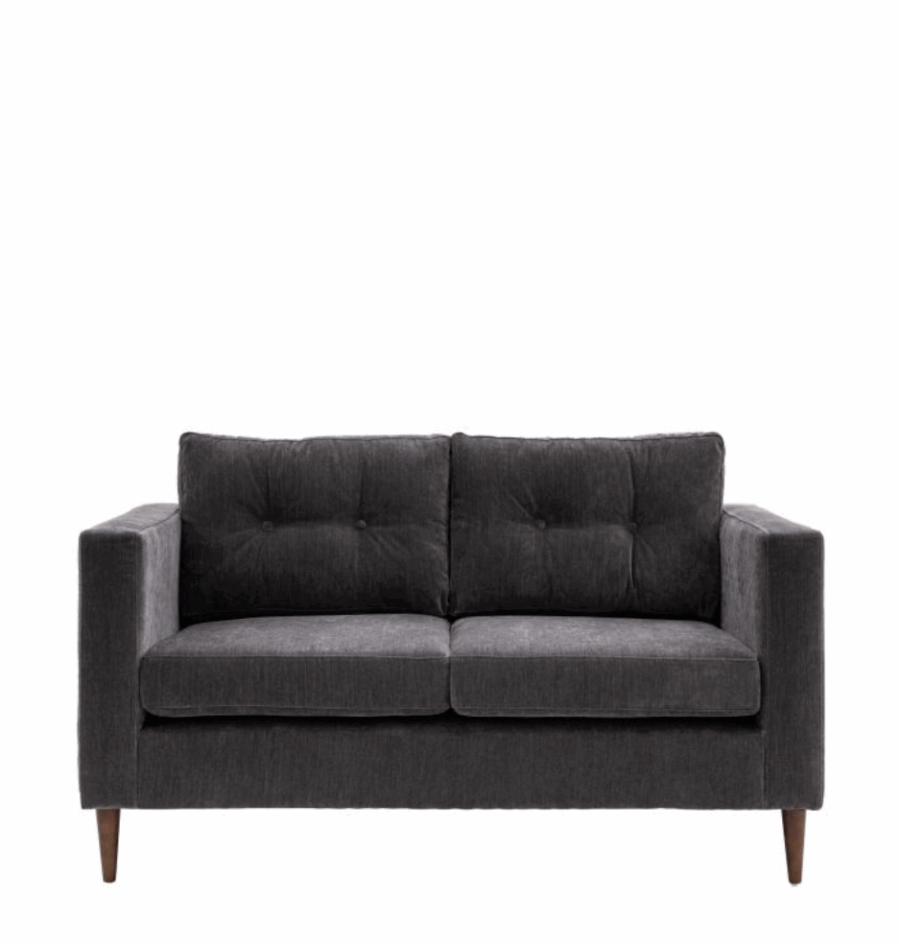 loreno sofa 2 seater charcoal