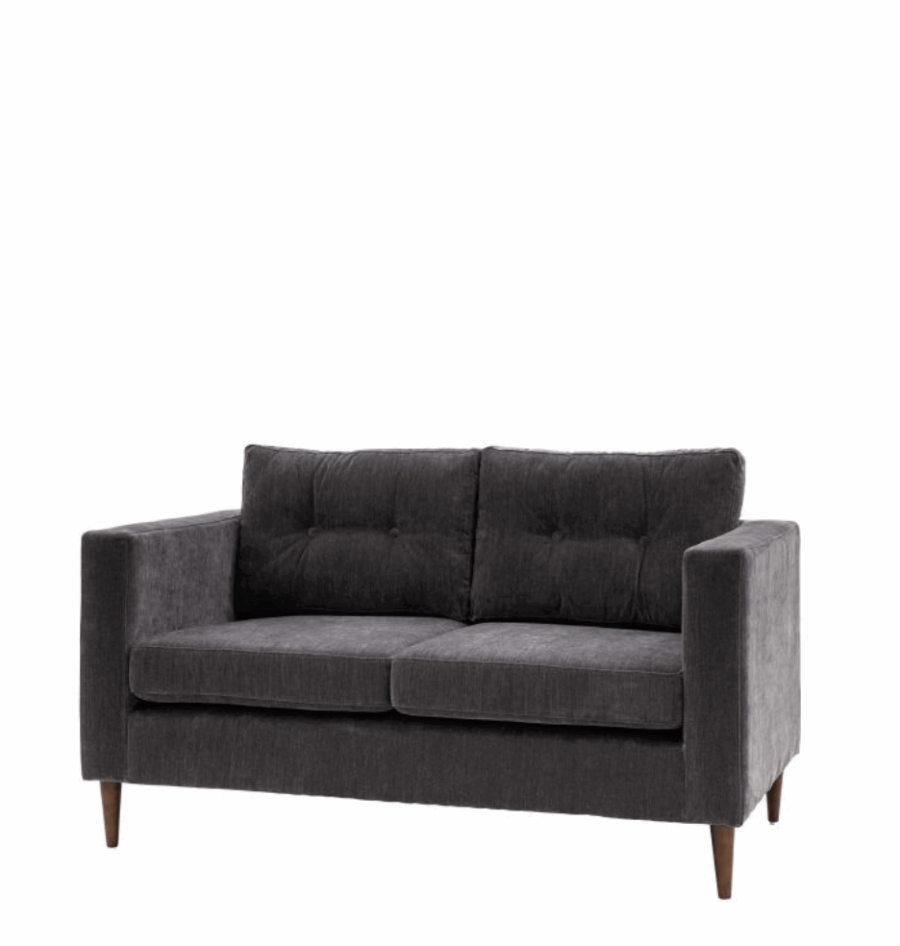 loreno sofa 2 seater charcoal