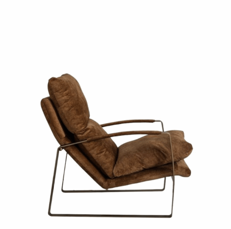 lounge chair leather ochre