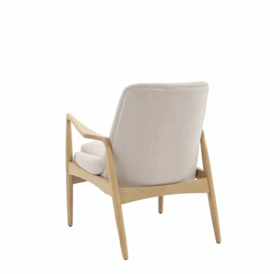 delata armchair natural linen