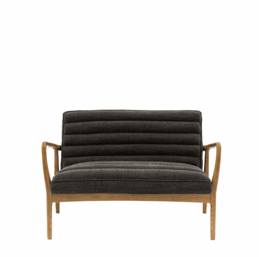 valuna 2 seater sofa charcoal